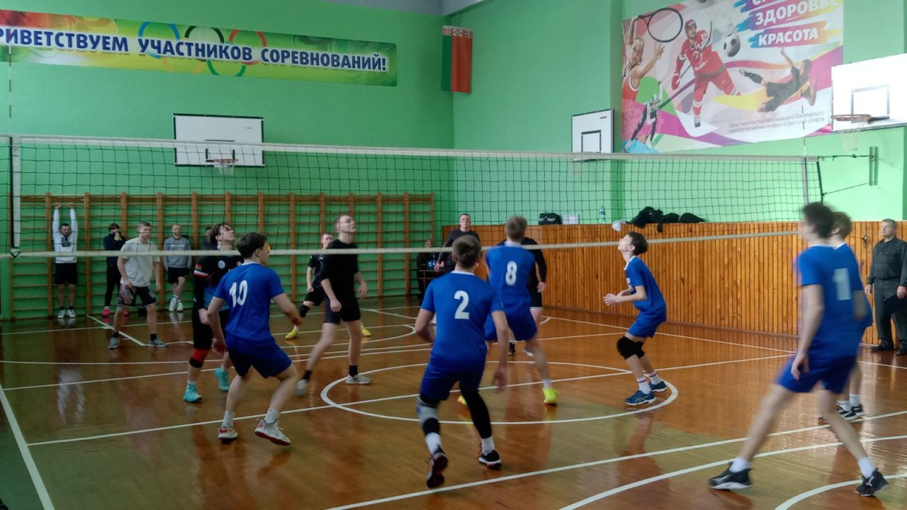 Десять команд оспаривают звание чемпиона Пинского района по волейболу
