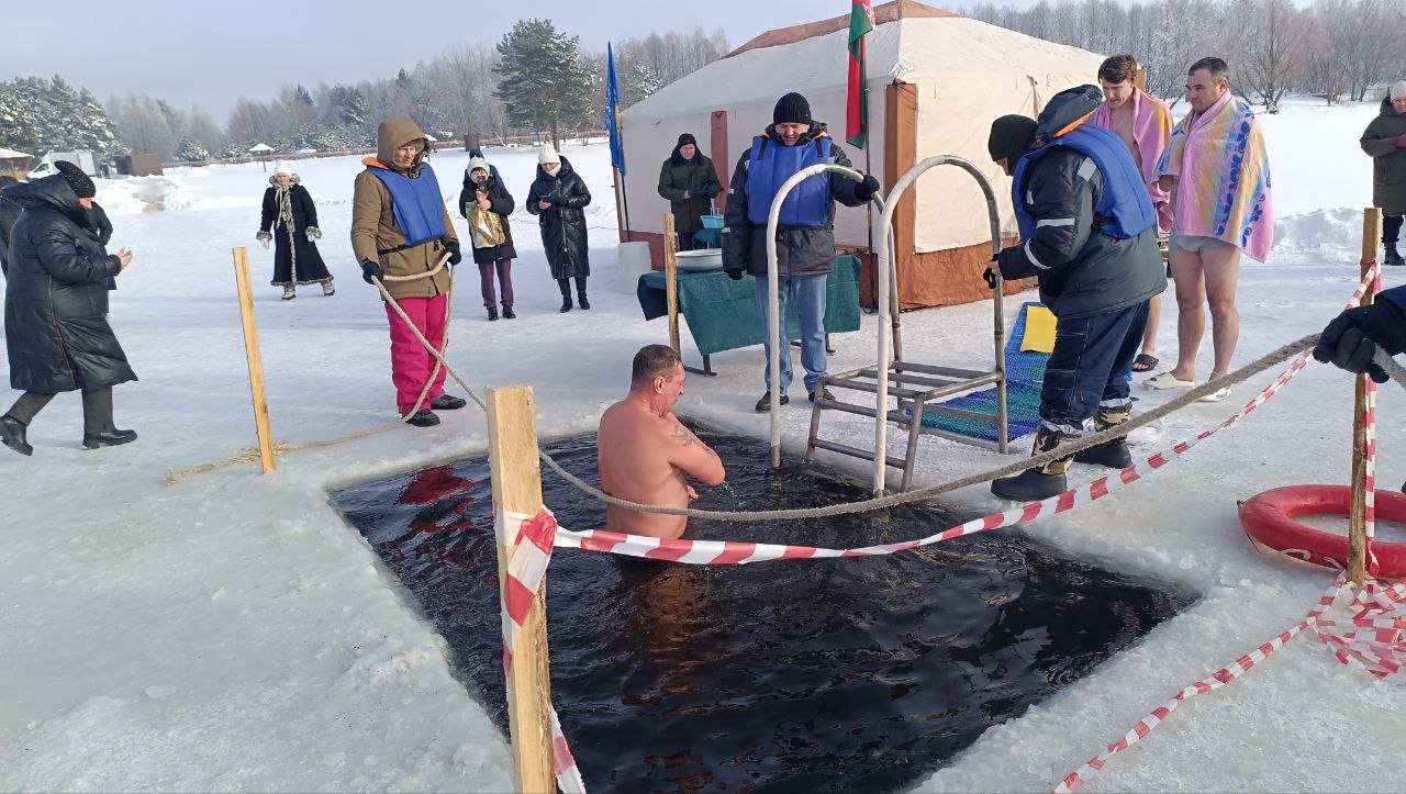 Крещенскую купель обустроили на водохранилище Погост