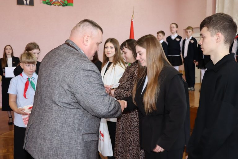 В Пинковичской школе прошла торжественная церемония вступления в общественные организации