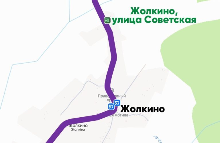 ОАО «Пинский автобусный парк» вводит новую остановку в д. Жолкино