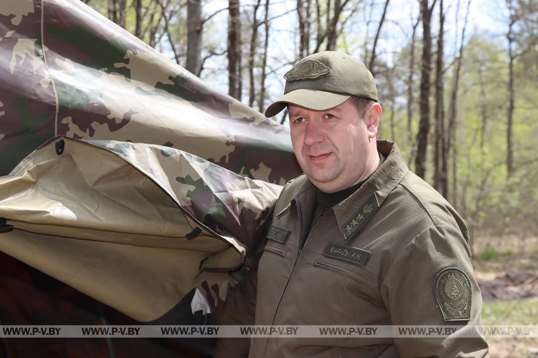В Сошненском лесничестве Пинского лесхоза продолжается ликвидация крупного пожара