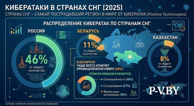 Каждая десятая кибератака в странах СНГ приходится на Беларусь