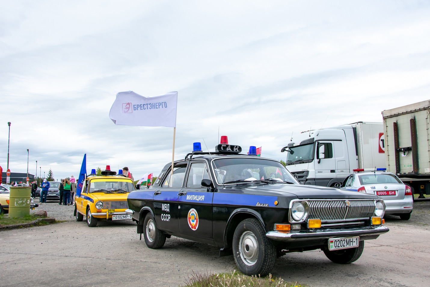 Сегодня в Пинске прошел масштабный патриотический автопробег