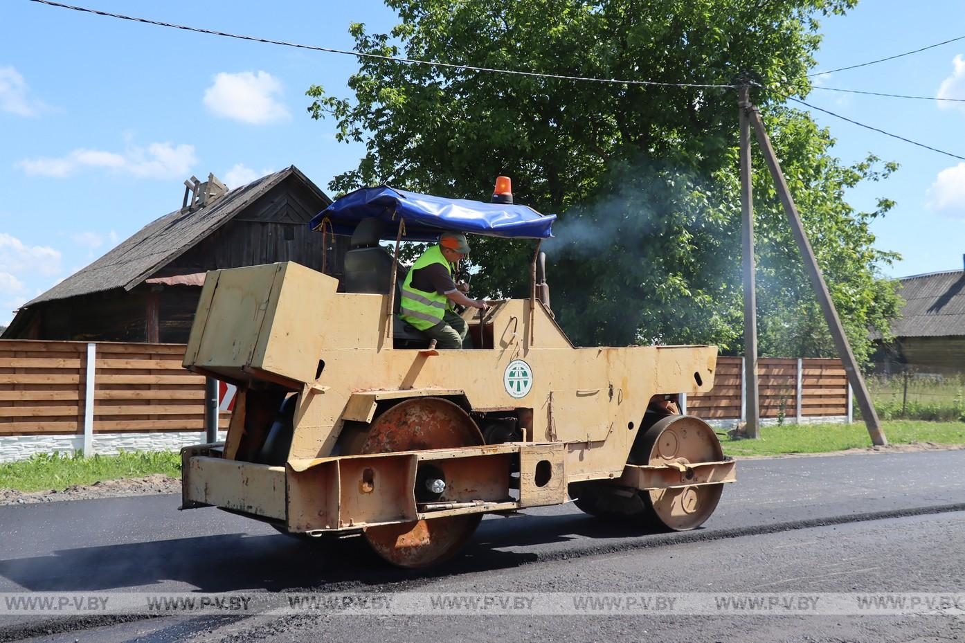 В режиме интенсивного движения дорожники обновляют трассу Н-209