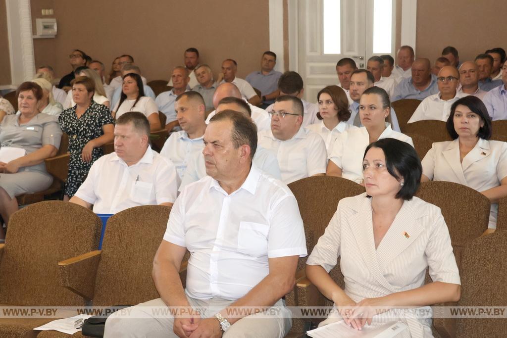 В Пинском районе подвели итоги полугодия