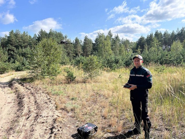 Лесной фонд Пинска патрулируют с помощью дронов