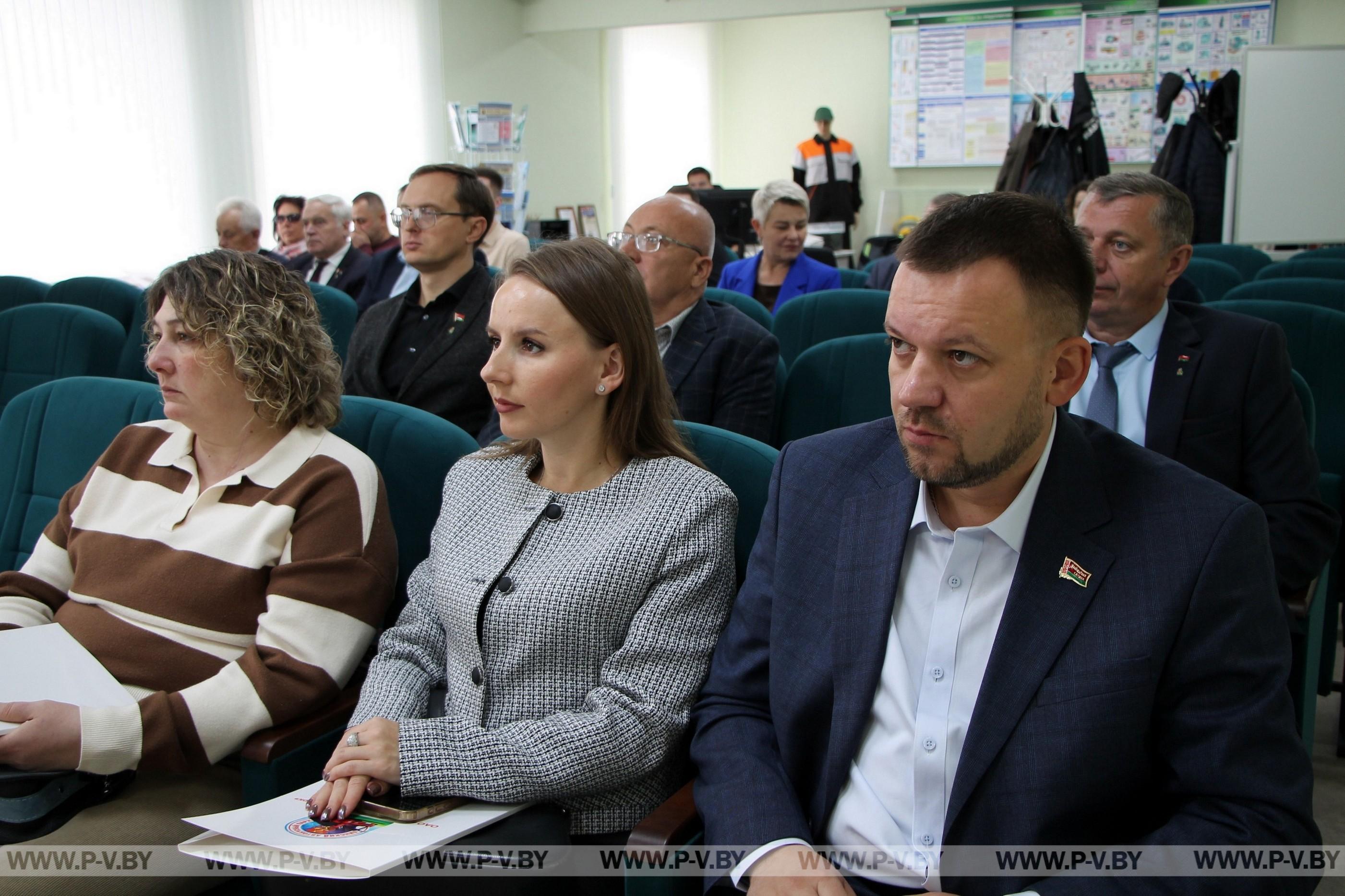 В Пинском автобусном парке прошел городской День охраны труда