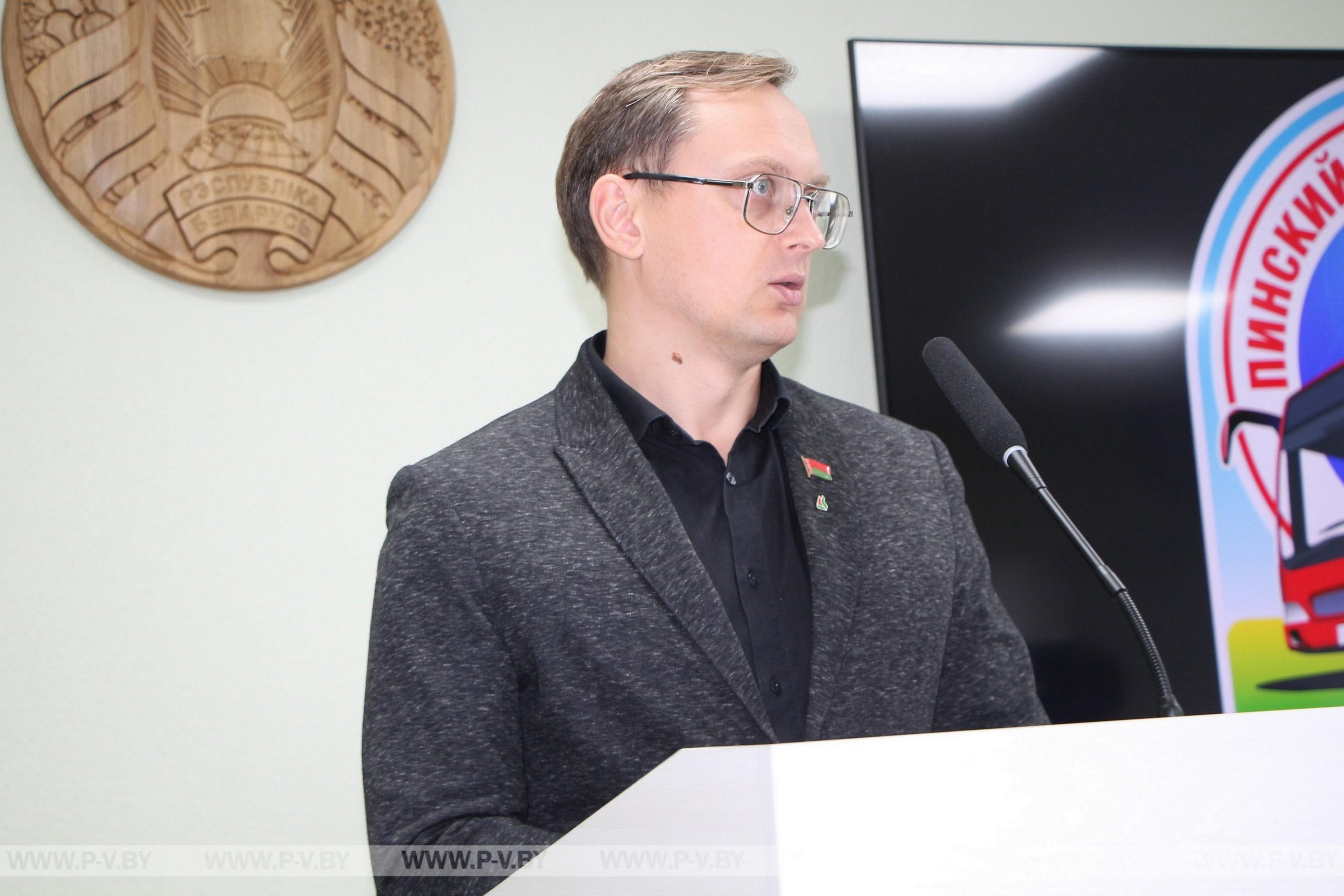 В Пинском автобусном парке прошел городской День охраны труда