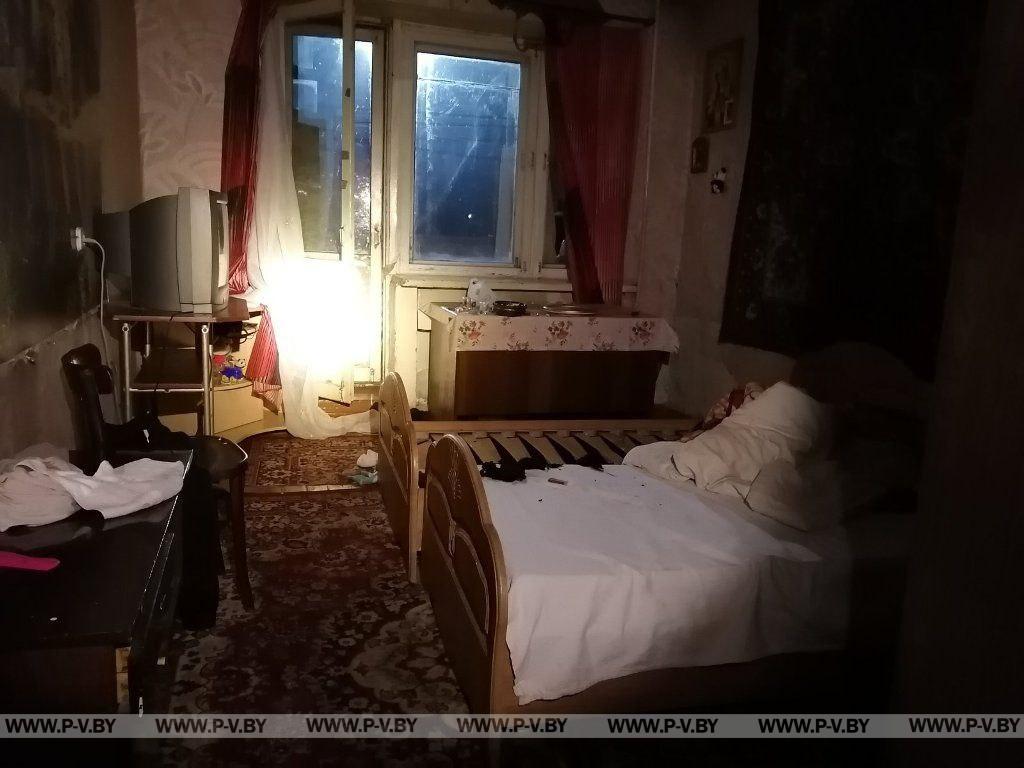 В Пинске на улице Брестской произошел пожар