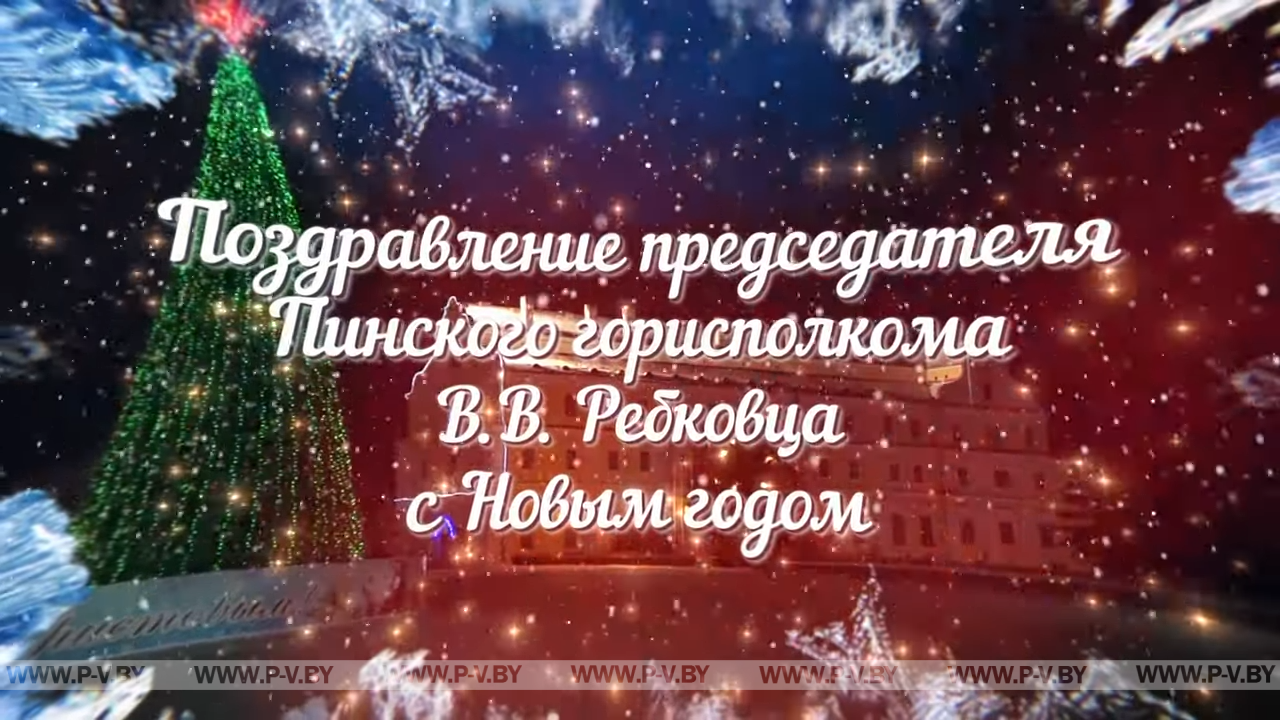 Новогоднее поздравление председателя Пинского горисполкома Валерия Васильевича Ребковца